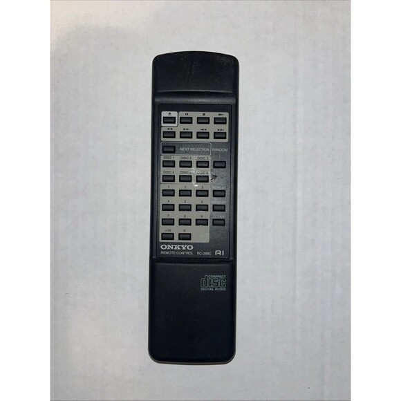 GENUINE ONKYO RC-289C 6 DISC CD CHANGER REMOTE - DX-C530 DX-C330 DX-C320 DX-C220 - Picture 1 of 3